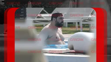  Toplessul anului! ”Regele” Salam, fotografiat la piscină cu vedere la... ”ghiozdan”
