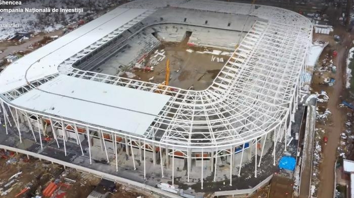 Lucrările la noul stadion Steaua avansează în ritm alert. Mesajul clubului către fani: „Sunteți entuziasmați?!” . FOTO