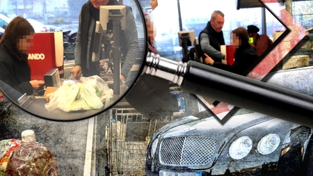 A făcut piața cu un Bentley de 200.000 €, dar s-a zgârcit la 50 de bani pentru o sacoșă!