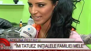 VIDEO Adelina Pestritu si-a facut cel de-al saselea tatuaj! Vezi aici ce inseamna noua achizitie