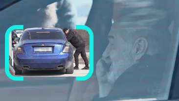 Latifundiarul din Pipera, „ședință” pe șantierul de 10 mil. €. Gigi Becali nu are timp de relax!