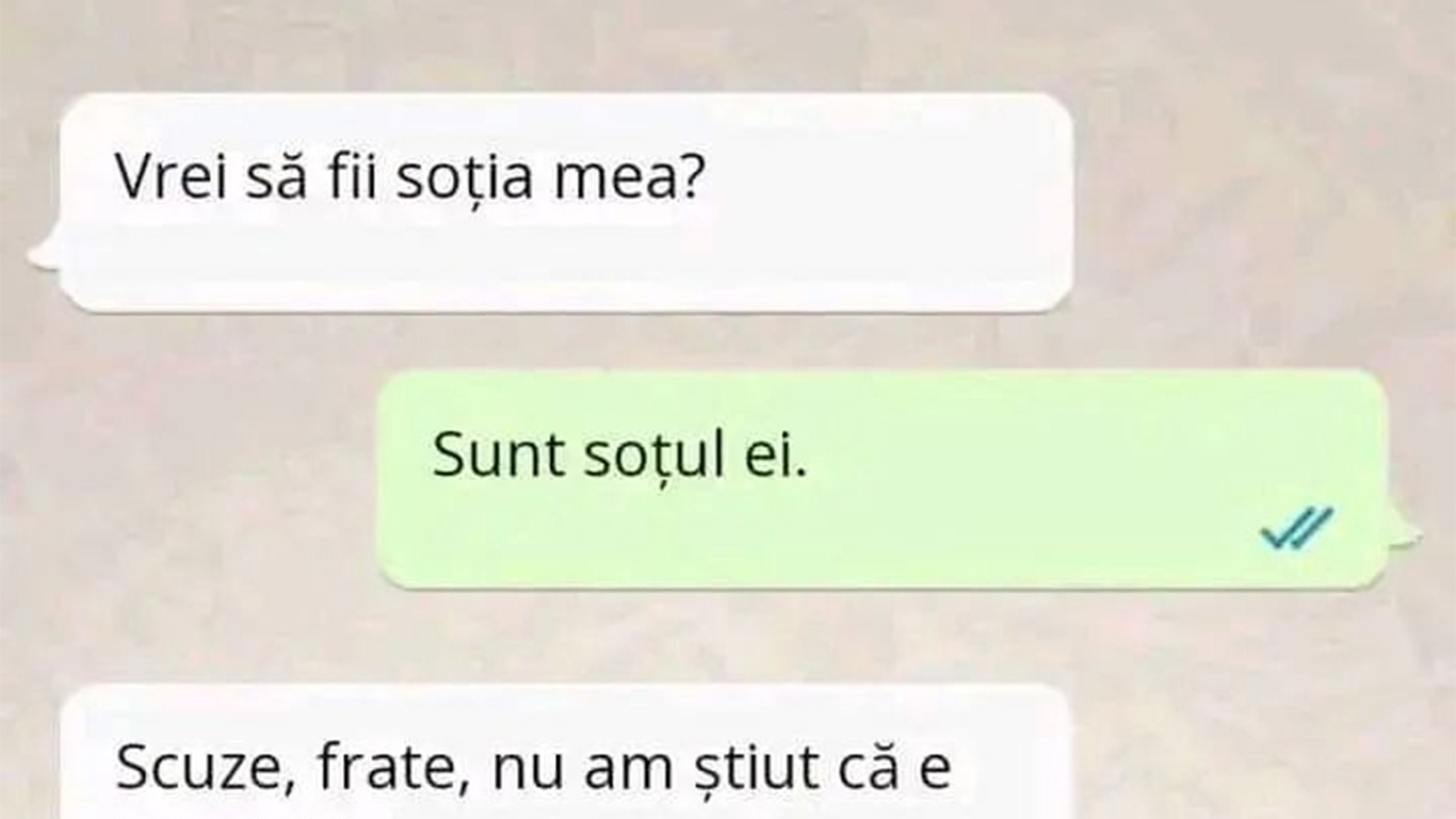 BANC | Cerere în căsătorie pe WhatsApp