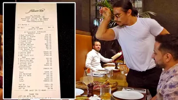 Notă de plată gigantică achitată de 4 clienți în restaurantul lui Salt Bae din Dubai. Ireal câți bani au plătit pentru o cină