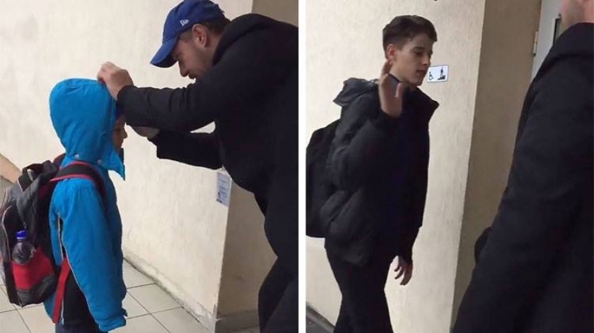 Paznicul unei şcoli din Bucureşti a devenit vedetă pe Facebook! Cum îi întâmpină pe elevi