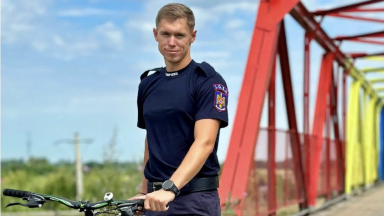Marius, pompierul care a salvat o viață când nu era la serviciu. Intervenția lui a făcut diferența