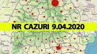 Cazuri coronavirus România 9 aprilie 2020 | Numărul a crescut dramatic