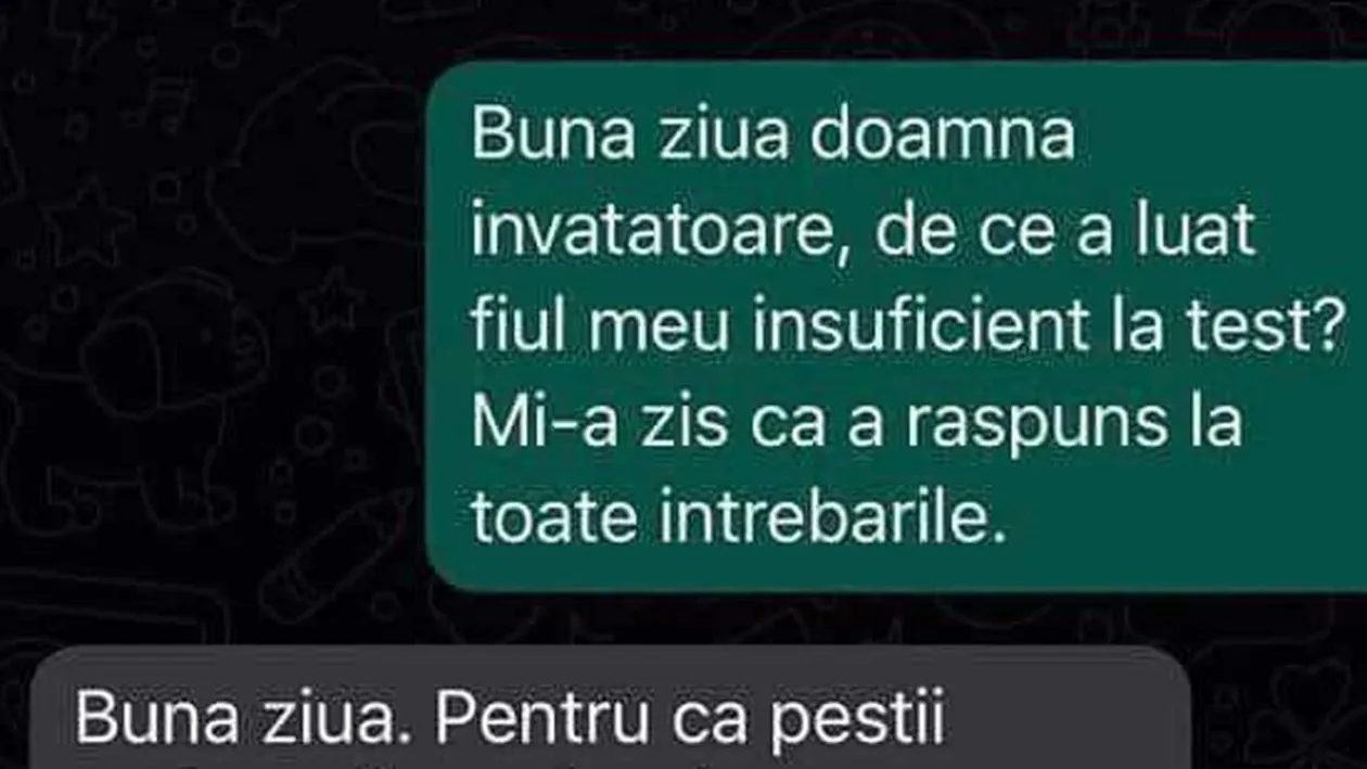 BANC | Bună ziua, doamna învățătoare, de ce a luat fiul meu 'insuficient' la test?
