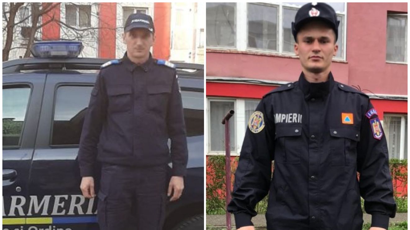 Cine este Flavius, jandarmul-erou care a scos din flăcări un bărbat surprins de o explozie. Tânărul se afla în afara programului de lucru