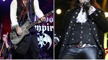 JOHNNY DEPP şi-a sărbătorit ziua de naştere pe scena din România! ASTA a fost surpriza cu care s-a trezit din partea rockerilor legendari de la „Hollywood Vampires“