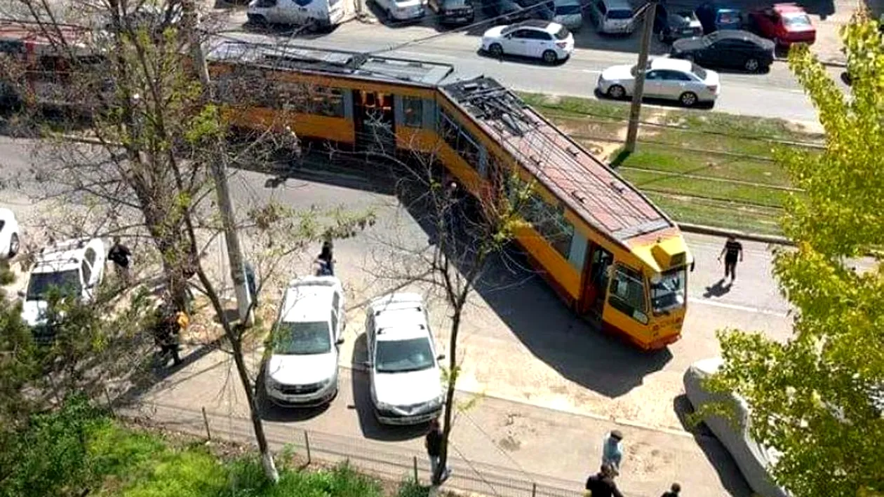 Un tramvai a deraiat în Galați! Ce s-a întâmplat cu călătorii
