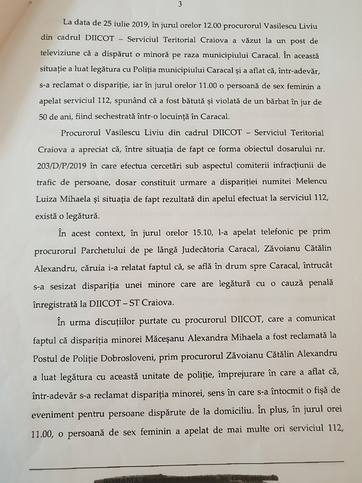 Acesta este raportul integral cu privire la lipsa de intervenție a autorităților pentru salvarea Alexandrei! Unchiul ei acuză doi politicieni