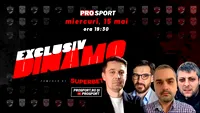 EXCLUSIV DINAMO, miercuri, în DIRECT, de la ora 19:30, cu Ion Alexandru (jurnalist Eurosport), Alexandru Brădescu (jurnalist ProSport) și Daniel Șendre