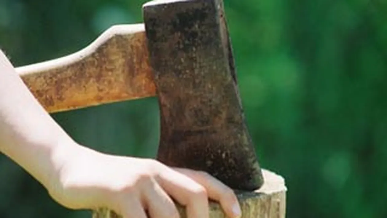 Un recidivist din Giurgiu a atacat doi oameni cu toporul. Pe unul l-a omorat, pe altul l-a bagat in spital