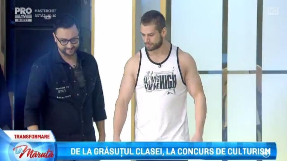 Florin Damșa, la emisiunea lui Măruță (Foto: Captură PRO TV)