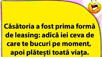 BANC | Căsătoria a fost prima formă de leasing
