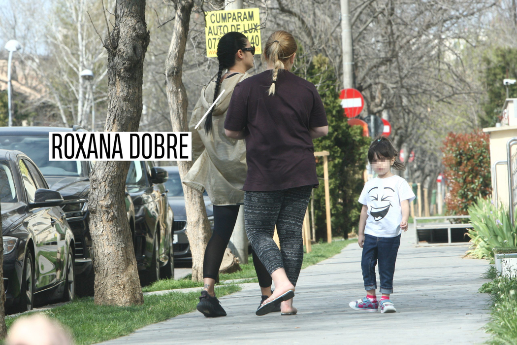 Roxana Dobre, la plimbare cu fiica