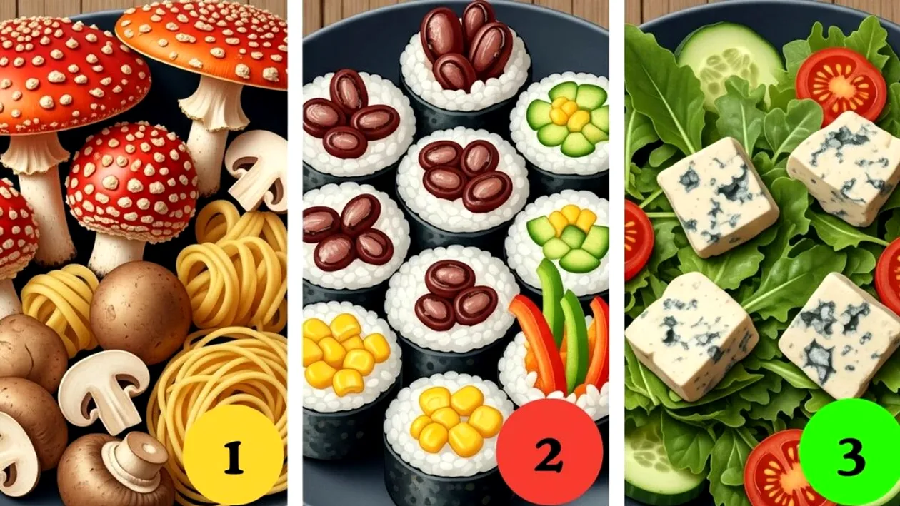 Test de inteligență | Care este mâncarea otrăvită din farfurii? Geniile o văd în 9 secunde