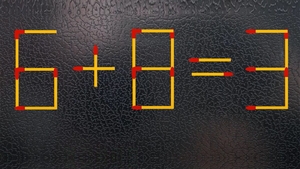 Test IQ cu chibrituri | Corectați 6 + 8 = 3, mutând un singur băț