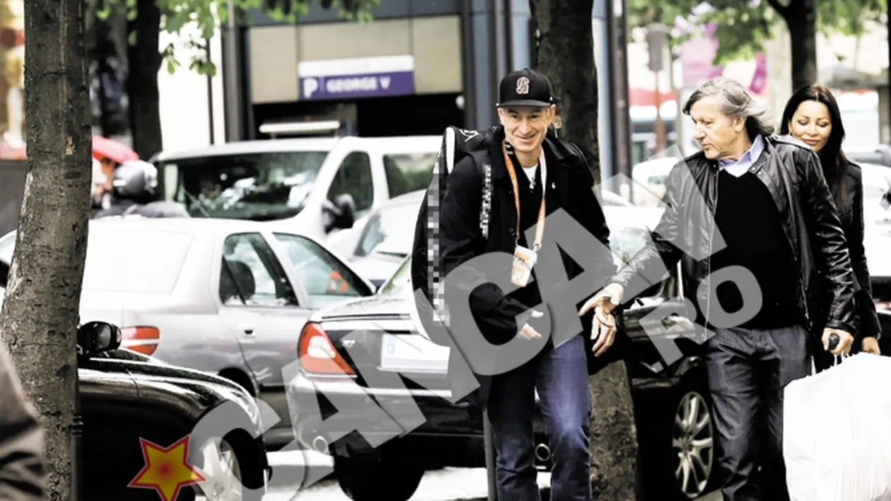 Romanul si americanul au grija de curatenia din capitala Frantei. Nastase l-a pus pe Mcenroe sa stranga gunoaie in Paris