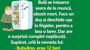 BANC | Bulă e supărat foc: "Bubulino, erau 12 beri în frigider. Unde sunt?"