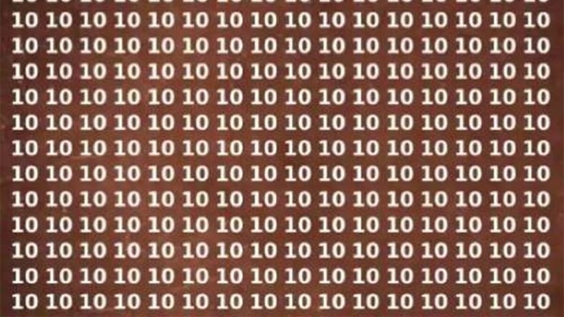 TEST IQ | Identificați singurul număr diferit de 10! Geniile reușesc în cel mult 9 secunde