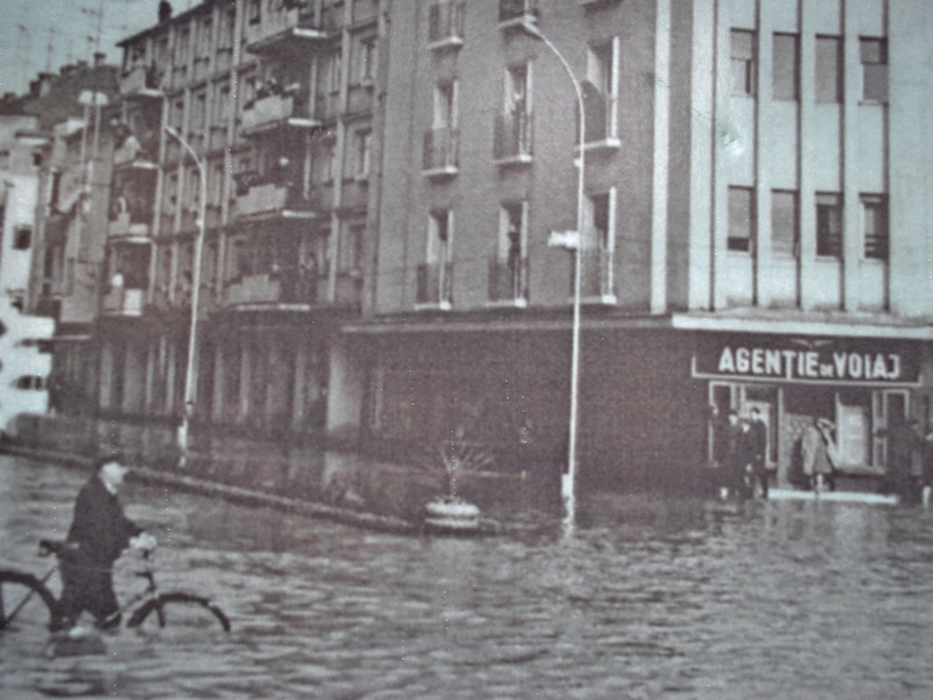 Inundațiile au făcut prăpăd la Satu Mare, în mai 1970