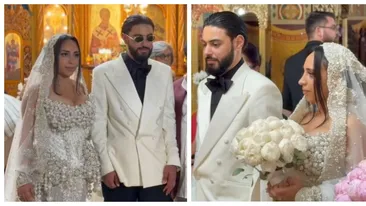 Cum arată cea de-a doua rochie de mireasă a soției lui Dani Stoian. Toți au admirat-o îndelung!