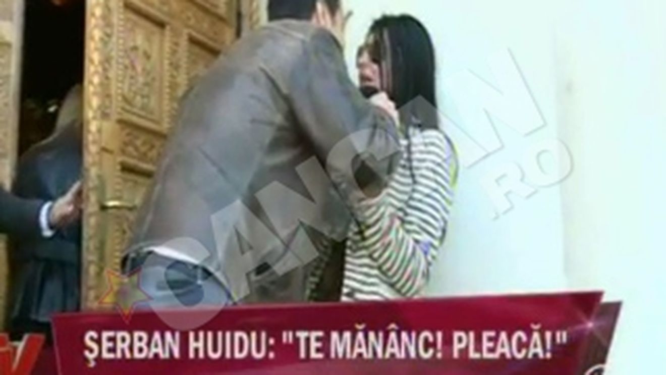 VIDEO Imagini nedifuzate cu Huidu intr-o ipostaza socanta! A bruscat un reporter si a rupt un microfon: "Pleaca, pleaca...te mananc!"