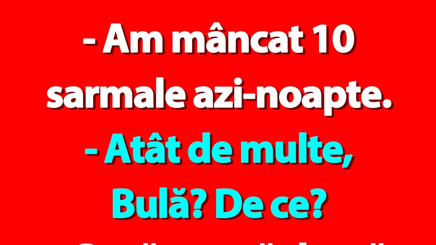 BANC | Bulă și sarmalele