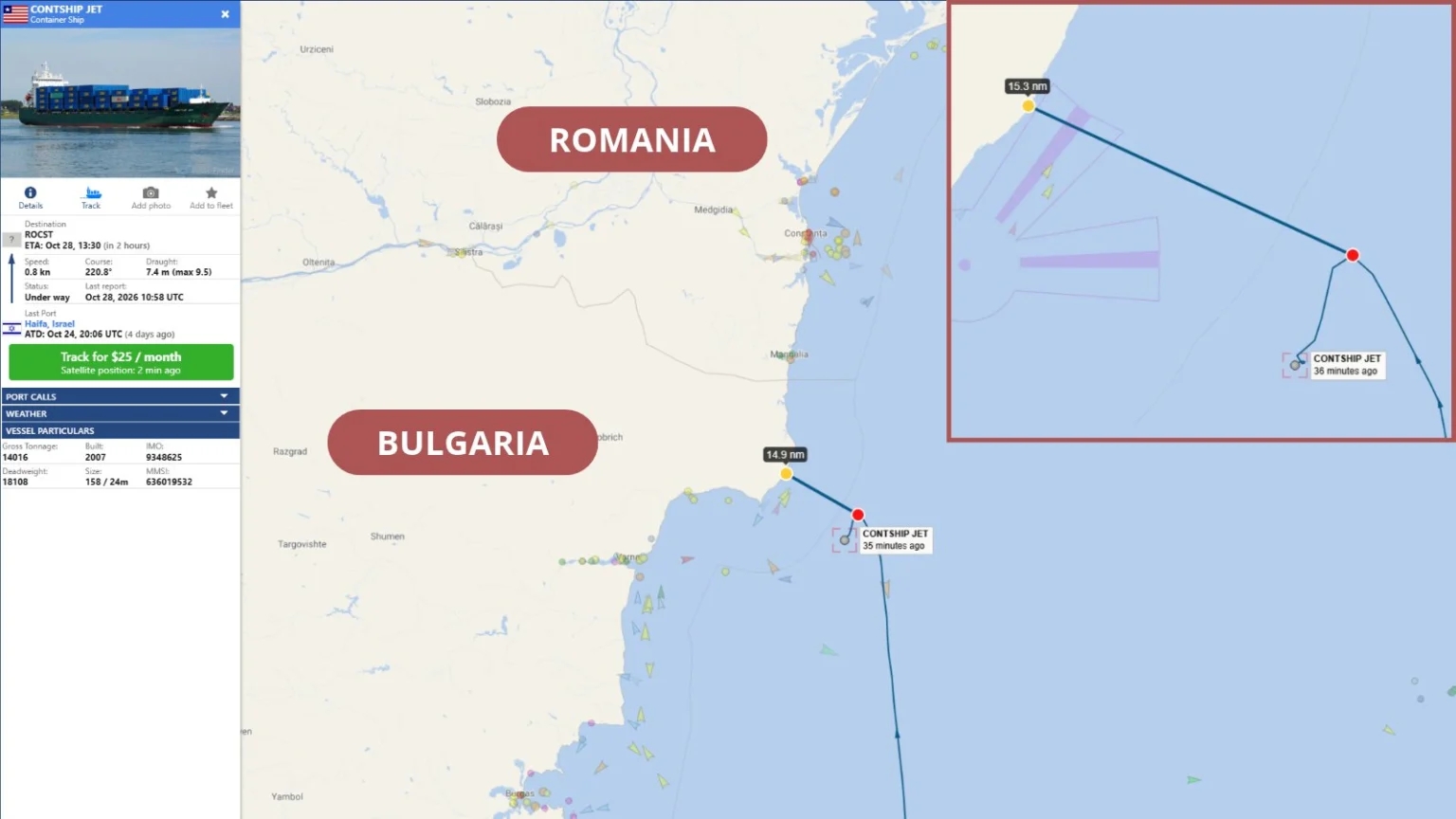 O navă care se îndrepta spre România, lovită de trei drone în Marea Neagră! Echipajul a intrat în alertă