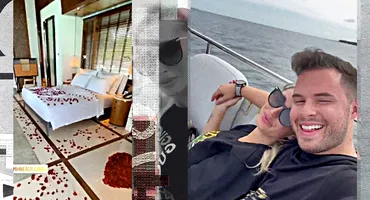Fostul ginere al lui Gigi Becali și-a dus blonda în Maldive!