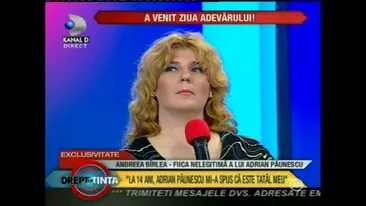 Andreea Birlea, presupusa fiica a lui Adrian Paunescu: O rog pe Ana Maria sa vina pe 8 octombrie sa faca testul ADN