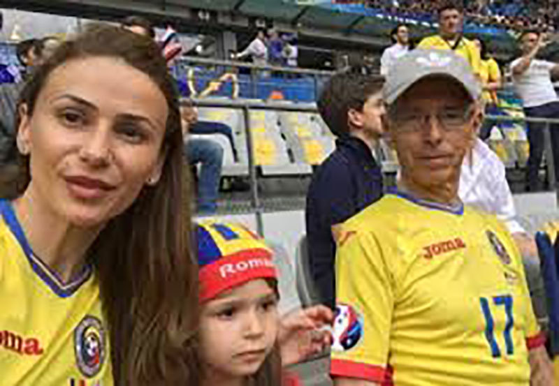 Maria şi-a susţinut soţul din tribună la partidele echipei naţionale de la Euro 2016
