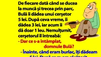 BANC | Bulă și cerșetorul nemulțumit
