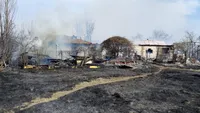 După Vrancea și Giurgiu, incendiu puternic de vegetație și în Dâmbovița | FOTO + VIDEO