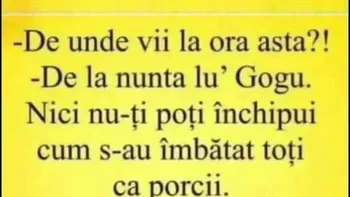 Bancul sfârșitului de săptămână | „De unde vii la ora asta?”