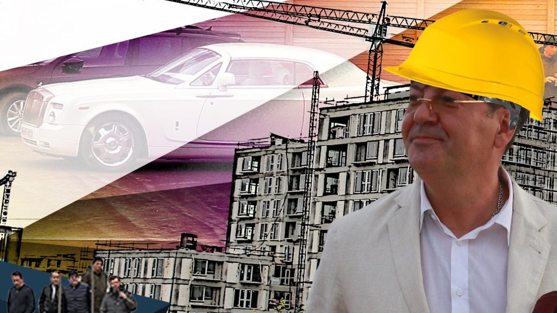 I-a băgat pe muncitori în ședință… Milionarul cu Rolls de 200.000 € s-a mutat pe șantier!
