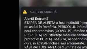 S-a emis Ro-ALERT! Mesajul de alertă extremă pe care românii l-au primit astăzi: "Pericolul rămâne"