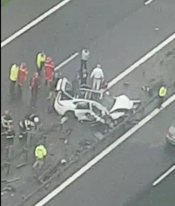 Imagini șocante de la teribilul accident de pe A2