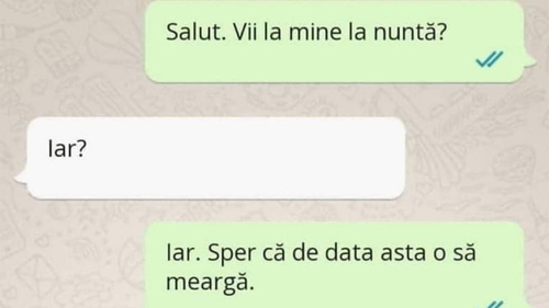 BANC | "E a patra oară când mă chemi la tine la nuntă! De câte ori să-ți mai dau dar?"