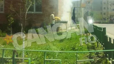 El este spaima cartierului! S-a trezit de dimineata, a aprins gratarul si...! Vezi aici imaginile zilei de 1 mai