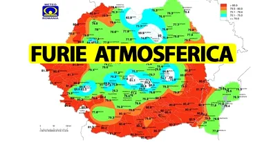 ANM, stare de alertă meteo în România. Urmează 3 ore de furie atmosferică