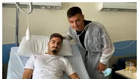 L-a accidentat grav și acum a mers la spital să-și ceară scuze. Scene emoționante cu doi fotbaliști din Superligă