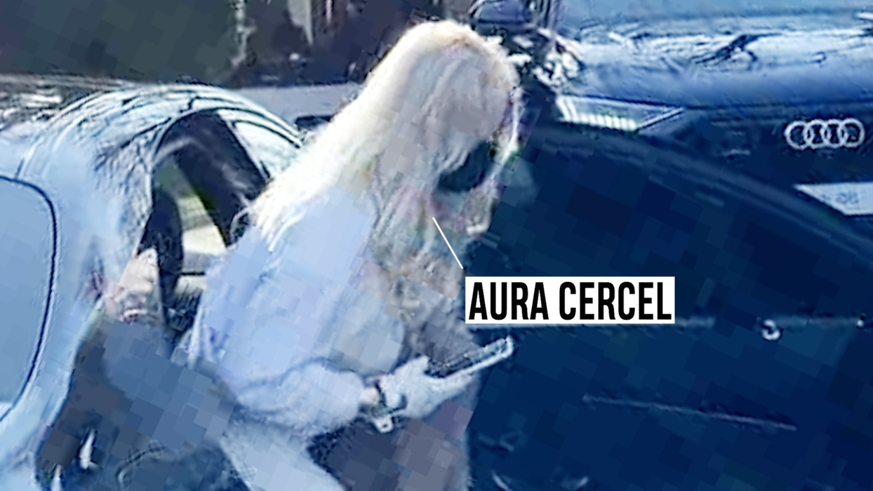 Aura Cercel a coborât dintr-o mașină cu șofer
