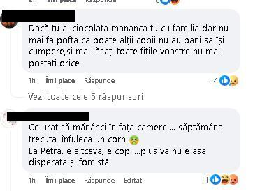Cristina Șișcanu, criticată după ce s-a filmat mâncând ciocolată Dubai cu Petra: „Nu este corect să implicați…”