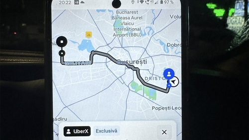Un client a comandat o mașină Uber din Dristor în Chiajna. Cât a plătit pentru cursa de 19.6 km (41 de minute)