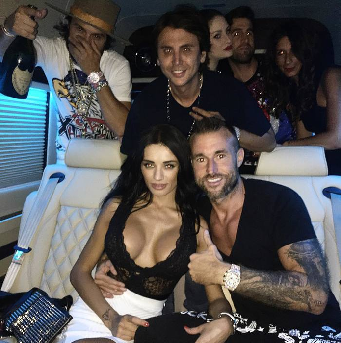 Philipp Plein şi Andreea Sasu