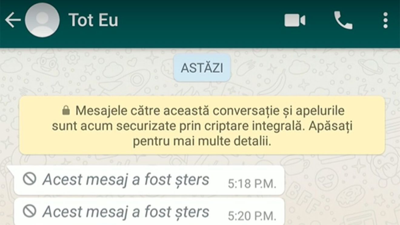Ați primit un mesaj pe WhatsApp și persoana respectivă l-a șters? Cum puteți afla ce scria