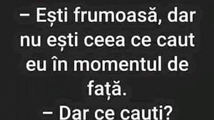 BANC | "Ești frumoasă, dar..."