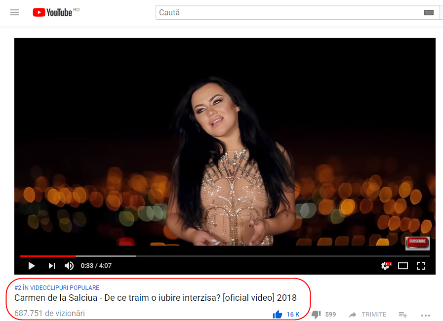 Carmen de la Sălciua, oficial, noua “regină a YouTube-ului”! Ce record a înregistrat